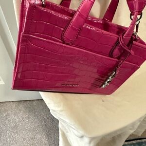 Michael Kors Pink Crocodile-Embossed Tote